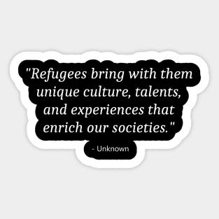 World Refugee Day Sticker